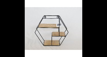 Design wandrek hexagon 30x11x26cm