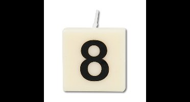 Paperdreams letter Kaarsje nr. 8, 4st.