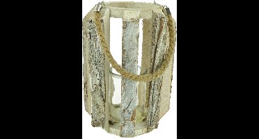 Windlicht Hout robuust 18x24cm