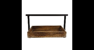 Etagere mango/metalen greep