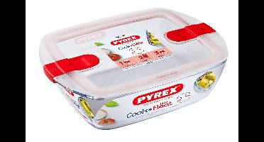 Pyrex Schaal met deksel 1,1L 23x15x6cm