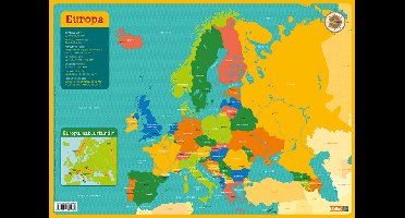 Deltas Onderlegger - Kaart Europa