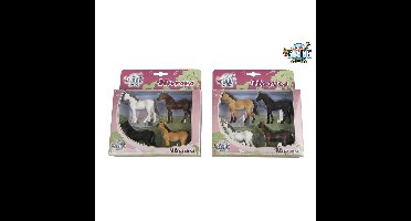 Kids Globe Horses 4 paarden 1:32