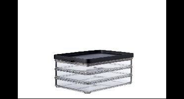 Mepal Omnia vleeswarendoos 3-laags zwart