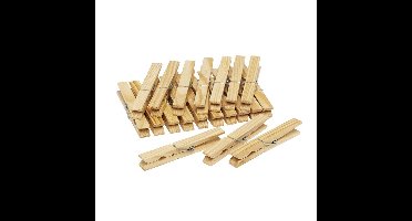 Jumbo wasknijpers hout pak a 20 stuks