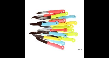 Schilmesjes gekleurd 5 stuks op kaart