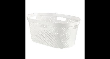Curver Infinity Dots wasmand 40L wit