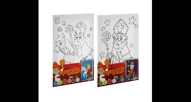 Grafix Sint Canvas Schilderen Op Nummer