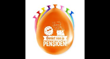 Happy party ballon - Pensioen 8st