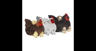 Esschert Design Liggende kip met kuikens