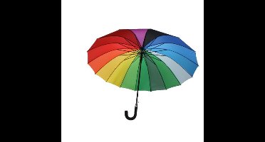 Paraplu regenboog Ø112cm met 16 baleinen
