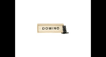 Domino spel in houten doosje 15x5x3cm