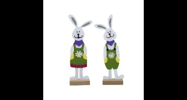 Vensterdeco vilt paashaas 35cm