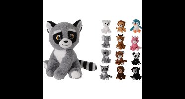 Pluche wild dier 20x18x25cm