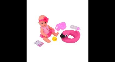 John Toy Baby Rose drink en plaspop 30cm