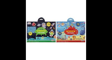 Grafix Raamstickers 100 stuks + 2 scenes