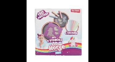 Toi Toys Unicorn stoepkrijt + sjablonen