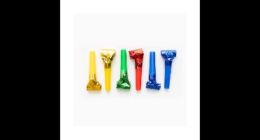 Roltongen metallic zakje a 6 stuks