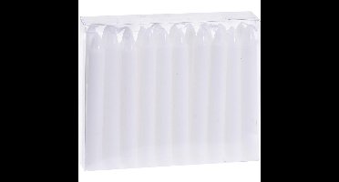 everlands kunstkerstboomkaarsjes 20-delig 10,5cm wit