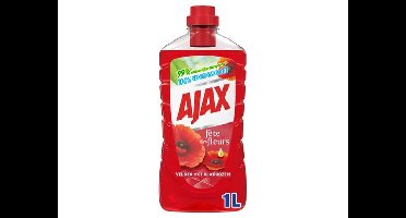 Ajax Allesreiniger Rode Bloemen 1L