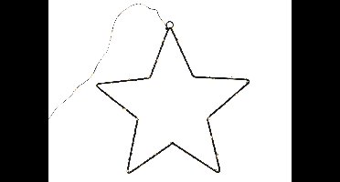 Ster metaal 50 LED 40cm warm-wit