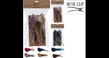 Vogel op clip set van 2 stuks