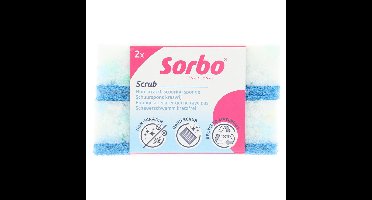 Sorbo Recycled schuurspons krasvrij 2st