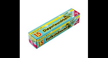 Cleany Diepvrieszakken 3L 25x32cm 15st