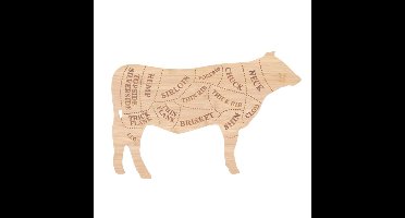 Snijplank Koe L bamboe 49,5x31cm