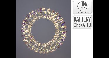 Krans 30cm 30LED iriserend