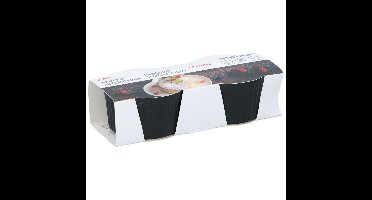 Mini ovenschaal zwart 2 stuks