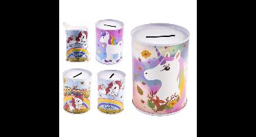 Spaarblik Unicorn Ø7,5x10cm