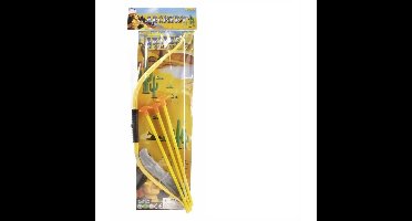 Pijl & boogset in zak met 3 pijlen