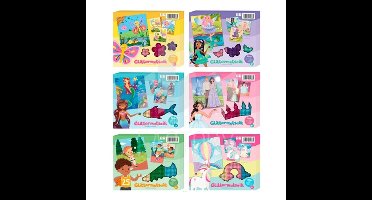 Glitter mozaïeken op nummer 29,5x25,5cm