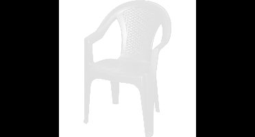 Diningstoel Ischia kunststof wit