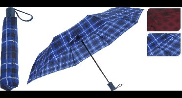 Paraplu vouwbaar geruit 99x57cm