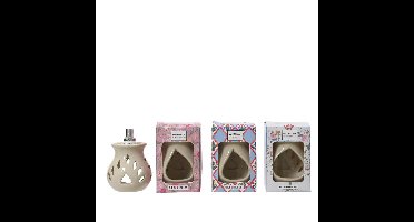 Oliebranderset keramiek 8.8x7.5x13cm