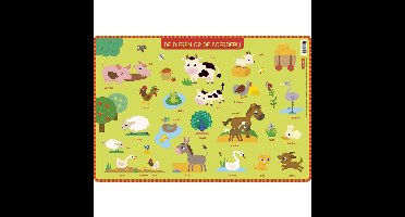 Onderlegger - De dieren op de boerderij