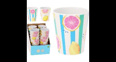Beker melamine Ø8xh10cm fruit