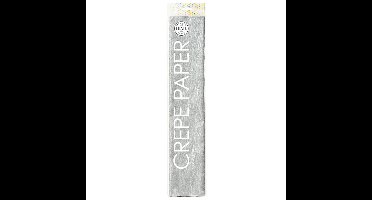 Crepe papier 50x250cm zilver
