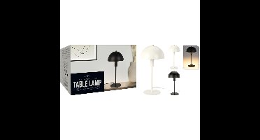 Tafellamp metaal zwart 18x36cm