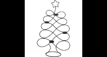 everlands kunstkerstboom theelichthouder 48cm