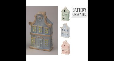 Beeld Grachtenhuisje LED 15cm