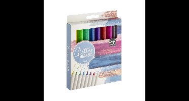 Craft Sensations Glitter markers 8-delig