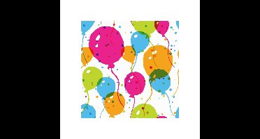 Duni Servetten Splash Balloons 33x33cm