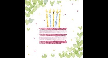 Duni Servetten Hearts 33x33cm