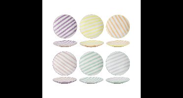 Ontbijtbord 2-tone doos a 6 Ø19cm