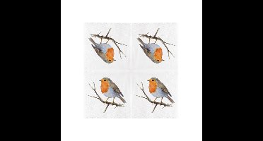 Esschert Design Servetten roodborst 33cm
