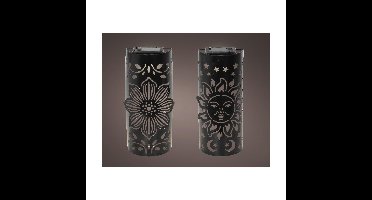 Solar Wandlamp metaal 5,8x11x26cm