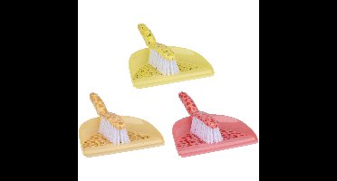 Stoffer en blik kunststof